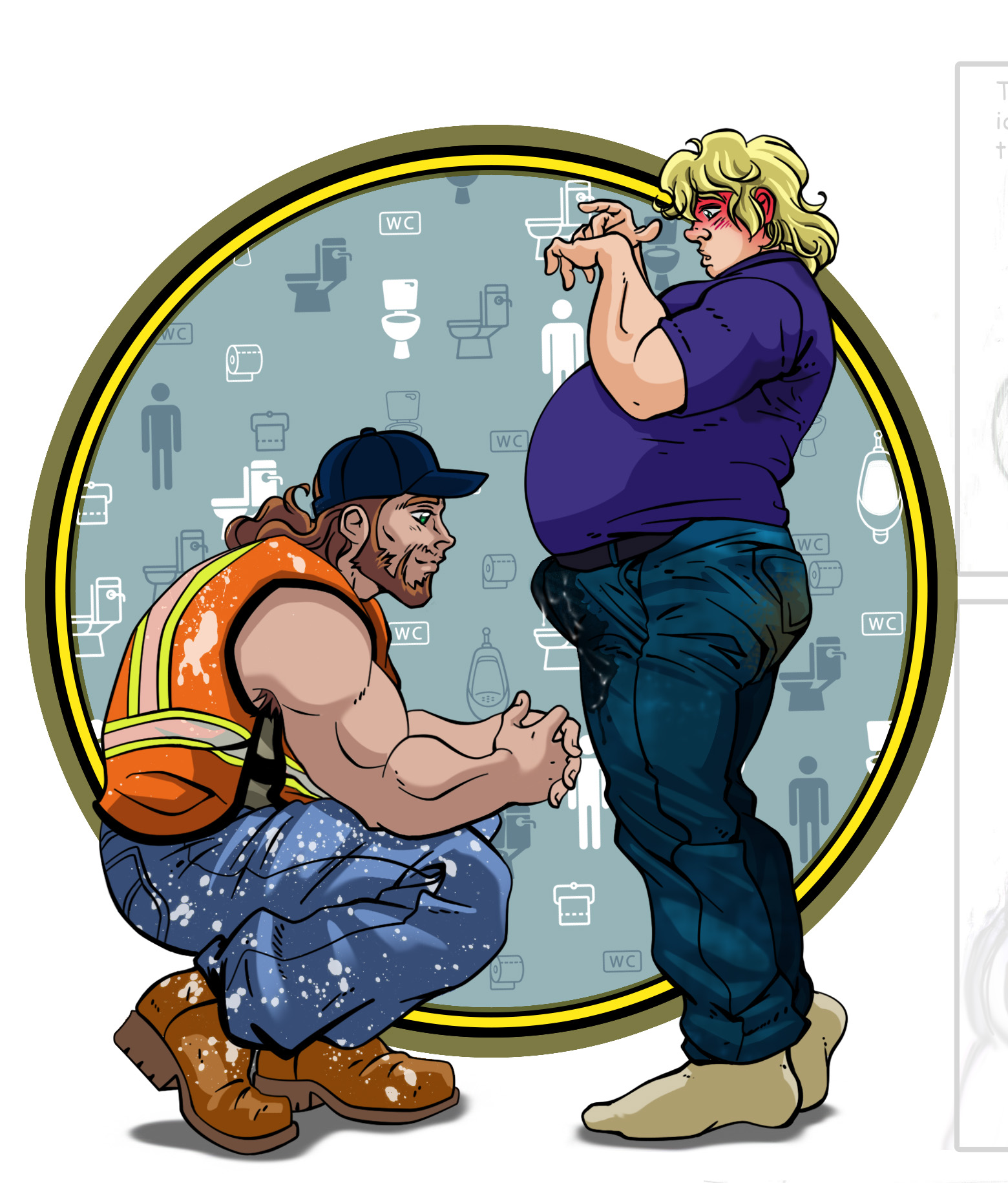 Dad Inspects Big Mike